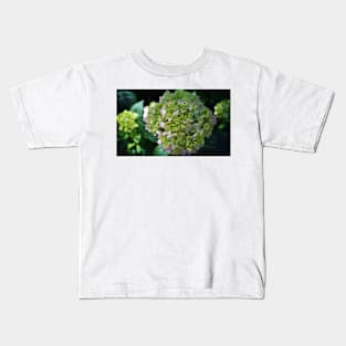 Lime-Green Hydrangea Kids T-Shirt